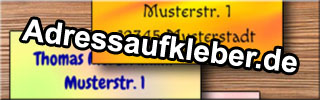 Adressaufkleber als Absender für Ihre Briefe