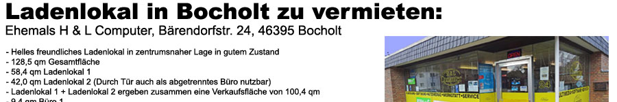 Laden zu vermieten